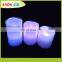 Remote control LED candles with blue/red/green/ flickering