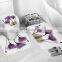 i@home daffodil 4 piece water resistant shower curtain set custom bath print with non-slip rugs