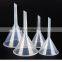 Plastic Funnel Set Wide Mouth All Purpose Clear Kitchen Lab Funnel