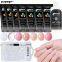 Cleaner plus 30ml 7 colors 4pcs false nail tips 100 pcs nail extension uv gel kit  beauty personal care