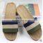 2016 hot sale couple Household Flax absorbent cool slippers indoor