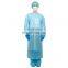 Disposable Non Sterile Fluid Resistant Isolation Gown PP+TPU Level 2