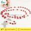 Catholic Oval Shape Glass Beads Pope Rosary
