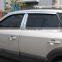 Chrome Door Visor Side Window Deflector Shade Sun Rain Shield Silver Strips Guard for Hyundai Verna