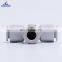 Wholesale Price PE Series Three Way Push In Tube 4/6/8/10/12mm T Type Air Connection White Plastic Pneumatic Air Fittings