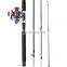 New Solid Glass Fiber 1.5m/1.8m/2.1m/2.4m/2.7m Smooth guide ring EVA material handle Spinning&Baitcasting Fishing Rod