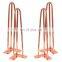 Hairpin Legs Modern Round Chair Chrome Bench Dinning Dining Coffee Metal Steel Furniture Table Rose Gold Hairpin Legs For Table