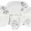 unbreakable square shape dinner plate set with cheap price porcelain square shape dinner set with decal