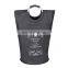 Wholesale Custom Cheap Small Large Canvas Dirty Laundry Bag Clothes Storage Baskets With Aluminum Handle for Home Hotel