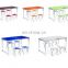 hot sales high end plastic bbq folding tables and chair set portable cheap picnic outdoor camping 72inch folding table price