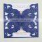 2016 Lastest Design Stylish Navy Blue Laser Cut Wedding Invitation Card