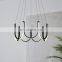 Modern Industrial Pendant Lamp Round Black White Aluminum Black Nordic Luxury LED Chandelier Light