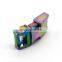 Custom Logo Metal Dog Collar Buckle Rainbow color 3/4inch Curved Metal Quick Release Buckle
