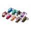 Different Colors Matt Rainbow 1 Inch Nickel Free Key Chain Wristlet Hardware Fob Hardware With Key Ring