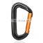 JRSGS Wholesale Custom Outdoor Small Safety Snap Hook Clip logo Keychain Locking Aluminum Alloy Carabiner Climbing Carabiner