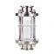 Stainless Steel Sanitary Triclamp Straight Tubular Sight Glass with Protection Shield