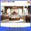 Antique Luxury Rococo European Baroque King Bed; High Quality Handmade Birch Wood Bed