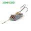 JOHNCOO Spinner Baits 5g 9.5g 13.8g Spinner Bait Metal Spoon Hard Baits Spoon Lures With Treble Hooks