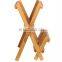 Safe and Eco-friendly Classical 100% Bamboo Kitchen Shelf Dish And Bowl Storage Holders & Racks