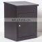 metal outdoor wall mounted foldable parcel drop box for package green color anti theft parcel box