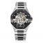 OEM custom Your Own brand logo men's watch Mechanical Rosegold Solid Steel Bracelet Luxury Watches automatic