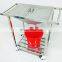 HC-M061 Medical Surgical Stainless Steel Nursing Cart Hospital Trolley with cheap price