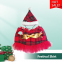 Bulldog Red Cute Dress/ Golden Bow Bulldog Dress/ Customize Dog Dress/ Customizable Dog Dress/