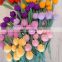 Hot Sale Finished Crochet Tulip, Handmade Knitted Flowers, Mother's Day Gift Supplier Cheap Wholesale