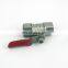 F1/4 Mini Lead-free Brass Ball Valve Nickel Plated Ball Valve