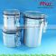 Aluminum facial cream jar with clear sealing cap, aluminum container for candy/cookies/dried fruit, aluminum pot/can