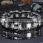 Street Punk Biker Bracelet Heavy-duty Bracelet 316L Stainless Steel Men's Bycicle Chain Bracelet Silver Clasp
