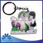 promotional custom made single side soft pvc rubber keychain with customized logo & 3D effect