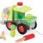 New Item Wooden Tractor Toy OEM Creative Wooden Tractor Kids Combination Toys EZ5104