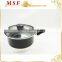 Rolled Edge Forged Aluminum Imitation Nonstick Coating Pressed Aluminum Sauce Pan