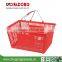 Factory direct sale supermarket shopping basket with high quality