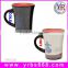 11oz 325ml Horn Shape Porcelain Color Changing Mug Flower Pattern factory wholesale