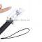 2016 CHINA facotry OEM bluetooth selfie stick with bluetooth shutter button aluminum selfie stick locust