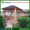 outdoor gazebo pavilion 3x3m with high quality wood plastic composite/european standard cheap pavilion garden gazebo