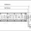 Led working lights driving light bar lamps 40 inch 200w 20 leds led auto car work light bar combo beam off-road car single row