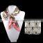 vintage antique silver plating colour metal alloy flower court shape scarf ring