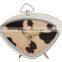 triangle shape metal case mechanical alarm clock