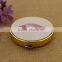 Sexy lips pocket mirror/ pu leather mirror pocket/ golden border makeup compact mirror wholesale                        
                                                                                Supplier's Choice
