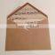 Kraft Envelope Wholesale/Custom Printed Greeting Card Envelopes