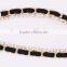 Braided Rope Belt Choker rhinestone Necklace Hot Sale GJ-096