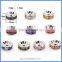 High Quality Assorted 6mm 8mm 10mm Rondelle CZ Zircon Micro Pave 925 Sterling Silver Donuts Jewelry Spacers Beads SSB-CZS009