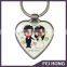 Wholesale Personalized sweet love heart wedding picture printing Keychain