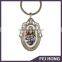 New metal wholesale customized picture printed key chain rings for gift