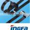 SS304/316 pvc coated metal cable tie length from 150mm to 1000mm