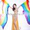 SWEGAL belly dance silk fan veil,belly dance fan veils SGBDD14006