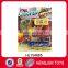 cartoon plastic traffic set toys with pullback function